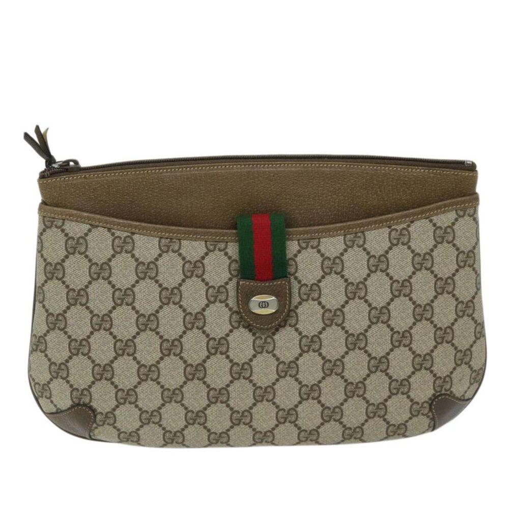 Gucci Ophidia Beige Canvas Shoulder Bag (Pre-Owned) - Picture 11 of 12